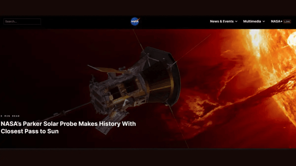 3.8 Million Miles Away: NASA’s Parker Solar Probe Approaches the Sun and Shatters Records